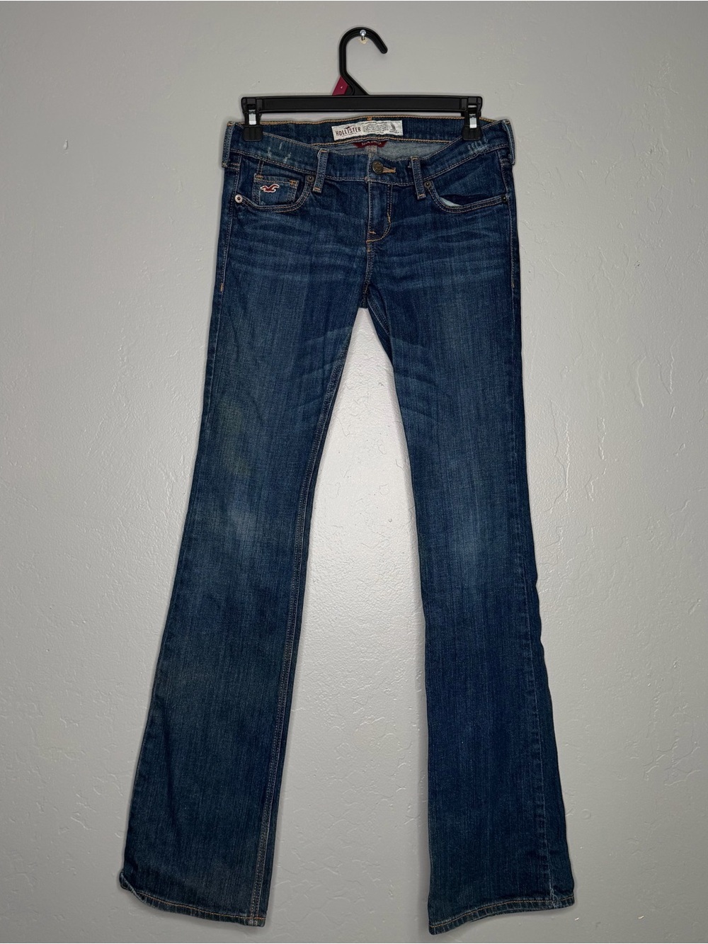 Hollister Womens Y2K Socal Stretch Low Rise Boot Cut Denim Jeans Sz 1R